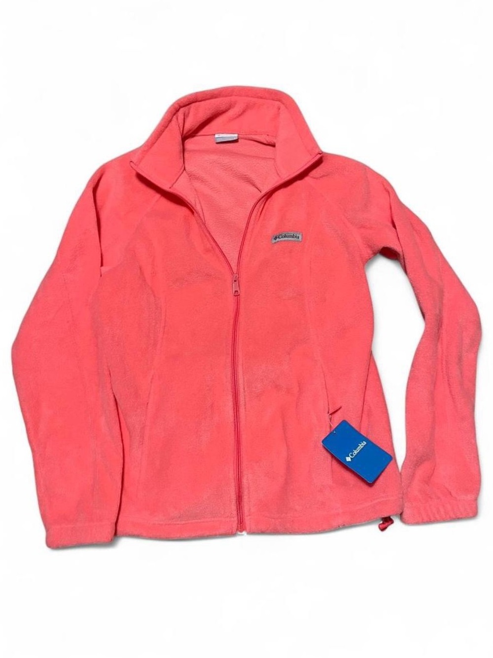 NWT Columbia Women's Benton Springs Full Zip Fleece Jacket Coral 
Size L